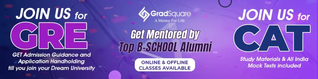 Summer Internships 2025: CAT and GRE Coaching at GradSquare.