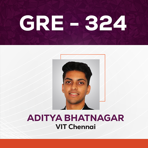 GradSquare GRE Results Aditya Bhatnagar GRE Score 324