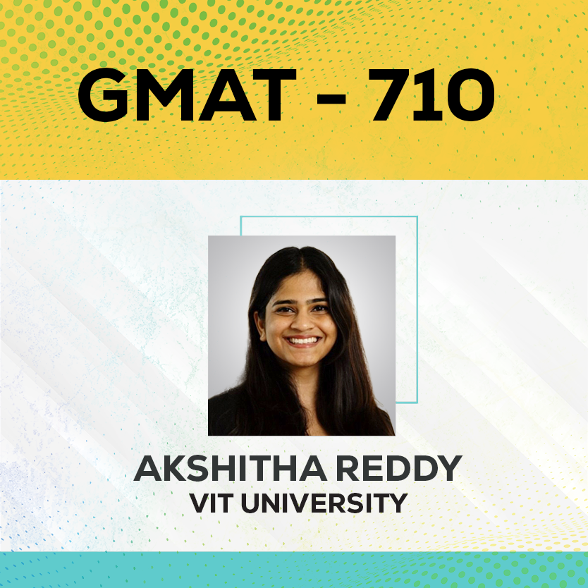 Live Online GMAT Coaching Result Akshitha Reddy Score 710