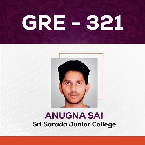 GradSquare GRE Results Anugna Sai GRE Score 321