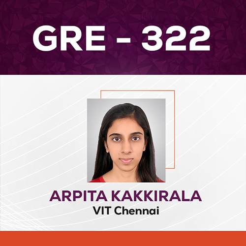 GradSquare GRE Results Arpita Kakkirala GRE Score 322