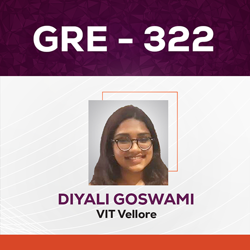 GradSquare GRE Results Diyali Goswami GRE Score 322