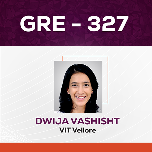 GradSquare GRE Results Dwija Vashisht GRE Score 327