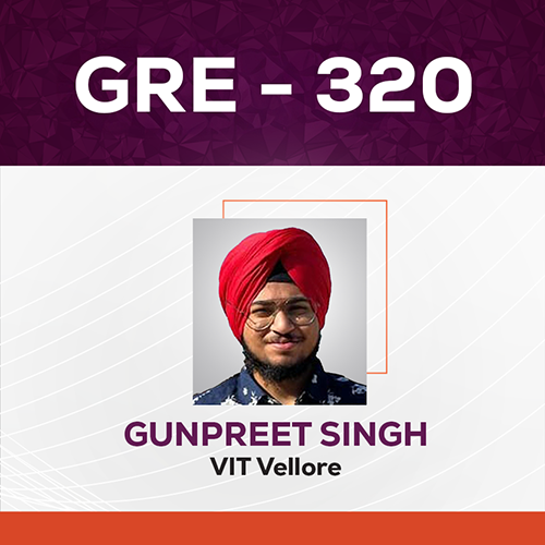 GradSquare GRE Results Gunpreet Singh GRE Score 320