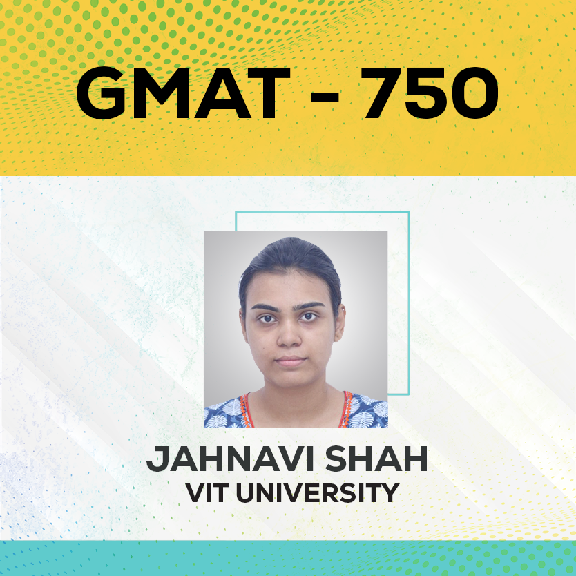 Live Online GMAT Coaching Result Jahnavi Shah Score 750