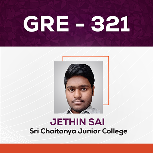 GradSquare GRE Results Jethin Sai GRE Score 321