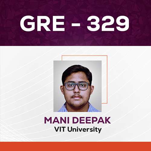 GradSquare GRE Results Mani Deepak GRE Score 329