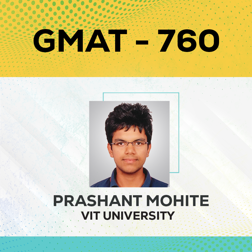 Live Online GMAT Coaching Result Prashant Mohite Score 760