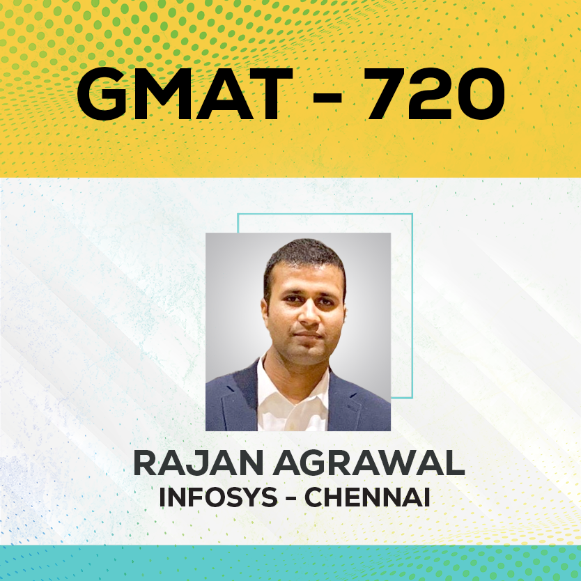 Live Online GMAT Coaching Result Rajan Agrawal Score 720
