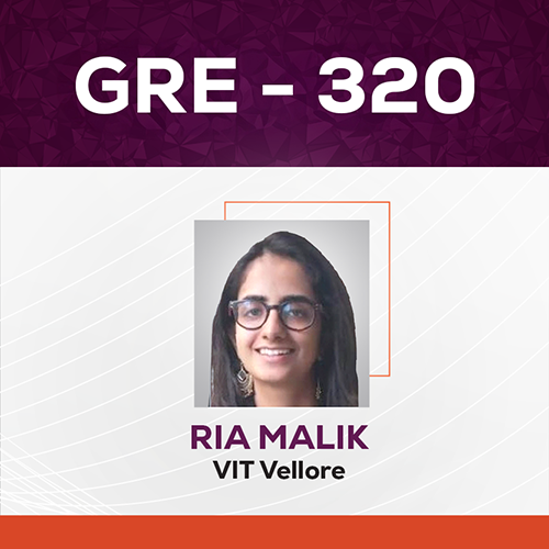 GradSquare GRE Results Ria Malik GRE Score 320