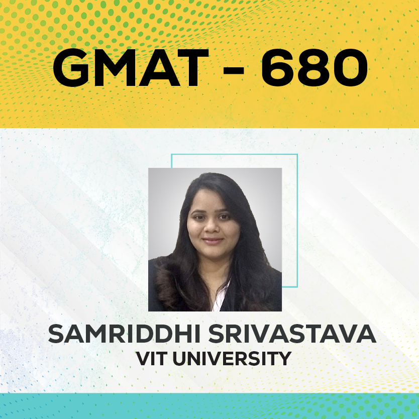 Live Online GMAT Coaching Result Samriddhi Srivastava Score 680