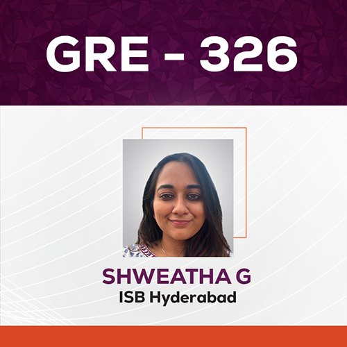 GradSquare GRE Results Shweatha G GRE Score 326