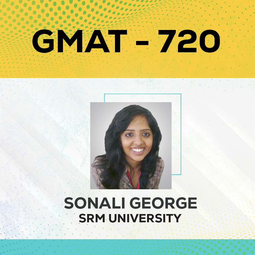 Live Online GMAT Coaching Result Sonali George Score 720