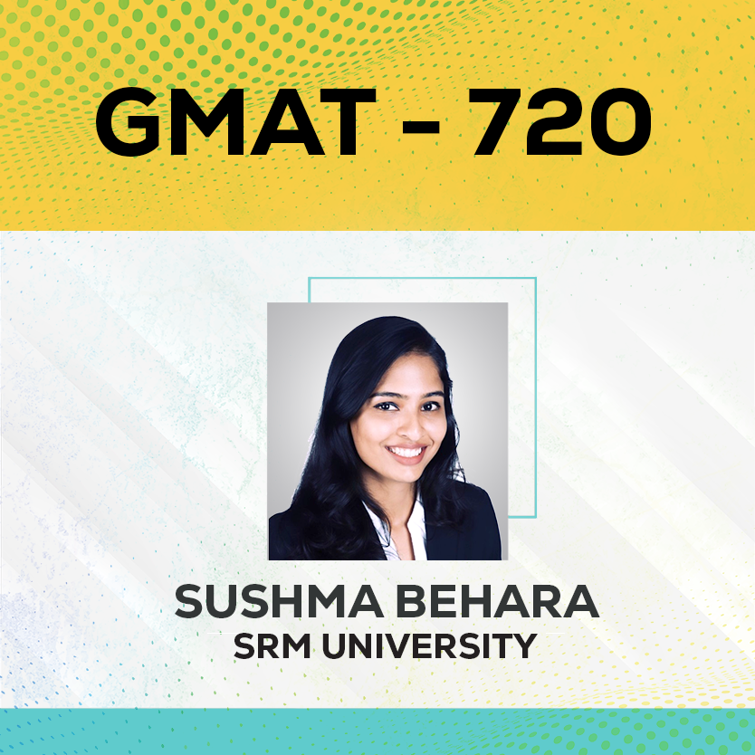 Live Online GMAT Coaching Result Sushma Behara Score 720