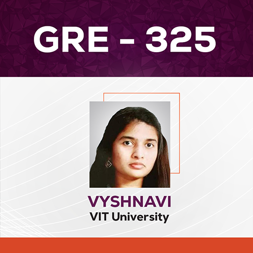 GradSquare GRE Results Vyshnavi GRE Score 325