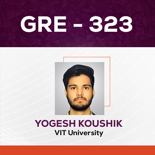 GradSquare GRE Results Yogesh Koushik GRE Score 323