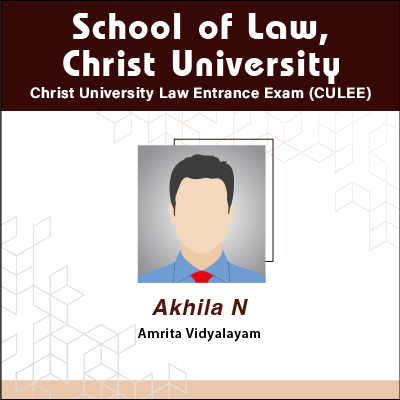 Akhila N - Law - CULEE Examination Result of GradSquare.