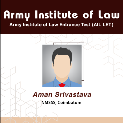 Aman Srivastava - Law - AIL LETExamination Result of GradSquare.