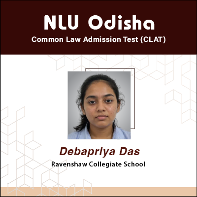 Debapriya Das - Law - CLAT Examination Result of GradSquare.