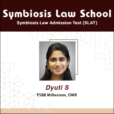 Dyuti S - Law - SLAT Examination Result of GradSquare.