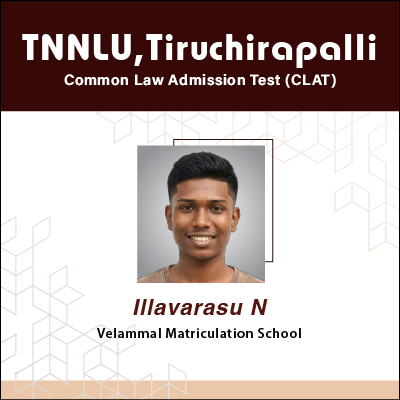 Illavarasu N - Law - CLAT Examination Result of GradSquare.