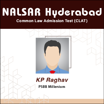 KP Raghav - Law - CLAT Examination Result of GradSquare.