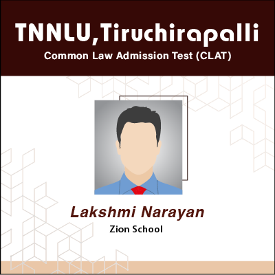 Lakshmi Narayan - Law - CLAT Examination Result of GradSquare.