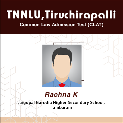 Rachna K - Law - CLAT Examination Result of GradSquare.