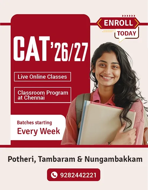 Live CAT Online Coaching with Expert Mentors – Learn from Anywhere, Powered by Chennai’s Trusted Institute