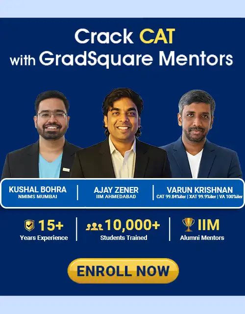 CAT 2027 coaching program by GradSquare with IIM mentors (online and classroom)