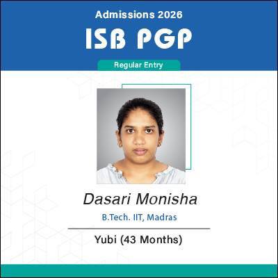 ISB Admissions 2026