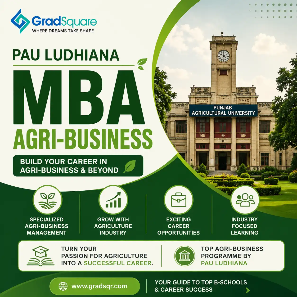 PAU Ludhiana MBA Agri-Business Admission – Eligibility, Fees, Entrance and Placements